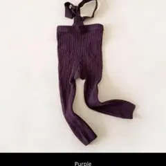 サスペンダー　レギンス　タイツ　リブ　韓国　ベビー　サスペンダー付　キッズ