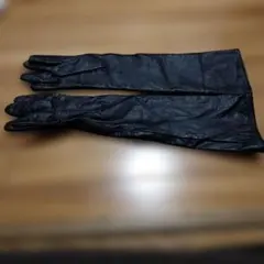 ブラックレザー ロンググローブ