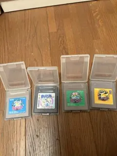 ポケットモンスター 緑・青 ・黄・銀ゲームボーイソフト　4点