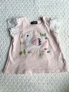 klädskåp ベビーTシャツ 鳥　80cmのサムネイル