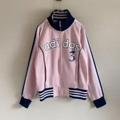 00s adidas トラックジャケット　y2k ジャージ　ラメ　ピンク　S