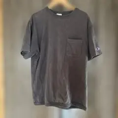 Champion 黒 Tシャツ ポケット付き