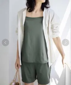 ＩＥＤＩＴ　福田麻琴さんコラボ　大人のスイムウェア　セージグリーン　フェリシモのサムネイル