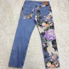 希少✨リーバイス 501XX USA製 和柄 デニムジーンズ 554 w32