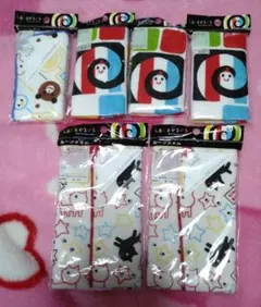 しましまぐるぐるループ付タオル 6枚セット