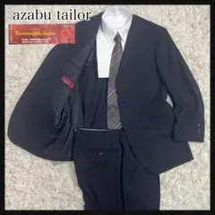 ［美品］麻布テーラー　エルメネジルド・ゼニア ストライプ　ネイビー　2XL