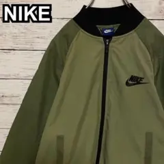408【入手困難】ナイキ♤刺繍ロゴ　ナイロンジャケット　ブルゾン　美品　即完売品
