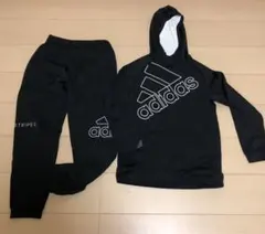 Adidas （アディダス）上下スウェットセット　黒　150