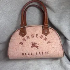 ★未使用級★BURBERRY BLUE LABEL ツイード ミニボストンバッグ