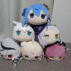 ホロライブ】寝そべりぬいぐるみ(フブキ おかゆ ころね ミオ)4種セット
