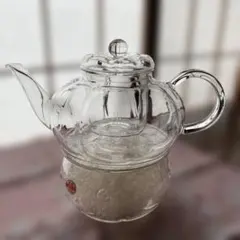 耐熱ガラスティーポットとポットウォーマーのセット