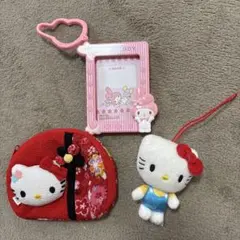 ハローキティ ポーチ ❤️キーホルダー❤️マイメロディ フォトフレーム型キーホルダー