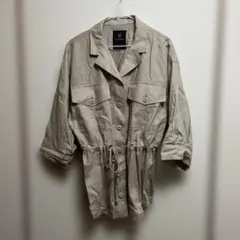 w closet ジャケット春夏ベージュシャツ 長袖