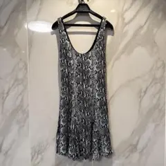 Alice + Olivia ノースリーブワンピース　ブラック × グレー　S