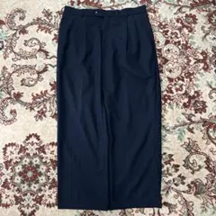 90s 00s スラックス トラウザーズ 同色 ストライプ ブラック ワイド 