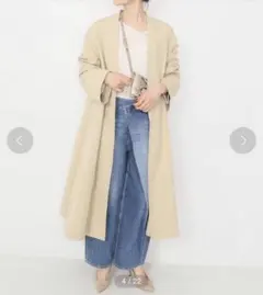 タグ付新品未使用　Plage ベージュ ロングコートのサムネイル