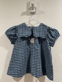 ファミリア 80 ブラウス　チュニック　チェック 女の子