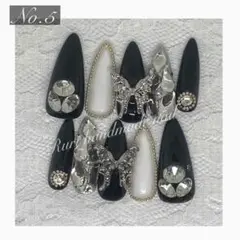 現品 ネイルチップ ギャルネイル ゴテゴテネイルネイル (即購入⭕️) No.5