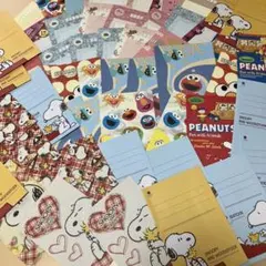 スヌーピー、エルモ他封筒まとめ売り