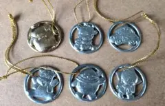 平成レトロ　サンリオ　プレミアムマスコット　金属製　チャーム　6枚セット