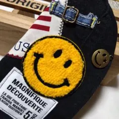 No.230メガネケース（黒）デニムリメイク　小物入れ　サングラスケース