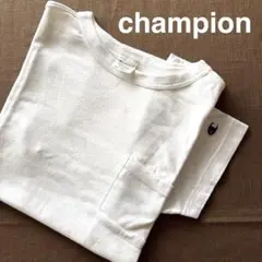 champion／チャンピオン　ホワイトポケT Sサイズ