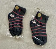 新品未開封 キッズ靴下 ネイビー ストライプ　13-15㎝ 2足セット