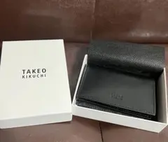 TAKEO KIKUCHI ブラック 名刺入れ　新品未使用のサムネイル
