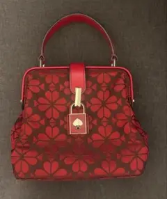 ケイトスペード　ハンドバッグ　ミニバッグ レメディ レッド 南京錠 ロック