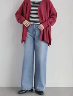 アメリカンホリック ワイドデニム　S