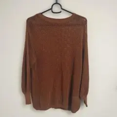 ローリーズファーム　ブラウン ニットセーター Fサイズ