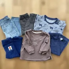 ベビー80 6点セット ヘリコプター動物柄UNIQLOまとめ売りバースデイ