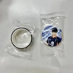 ハイキュー‼︎ 影山飛雄 缶バッジ　マスキングテープ セット くら寿司