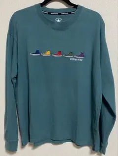 CONVERSE ALL STAR L/S tee LARGE モスUSED