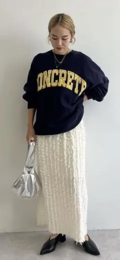 新品〈CITEN〉フリンジナロースカート