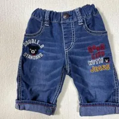 ミキハウスダブルビーダブルBデニムハーフパンツ100ジーンズ