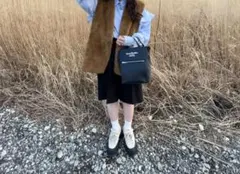 黒　ハーフパンツ