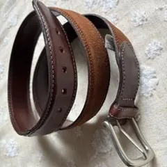 PULL & BEAR ブラウンレザーベルト L/XL、黒フリーベルト　2本