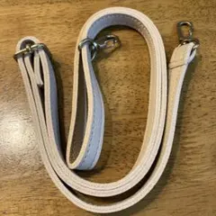 ベージュ合成皮革ショルダーストラップ