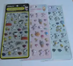 PEANUTS スヌーピー PUKUPUKU SEAL シール 3シートセット