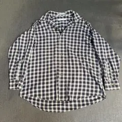 オンブレチェックシャツ　シャドーチェックシャツ