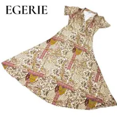 新品✨EGERIE PARIS ペイズリー柄 ロングワンピース 総柄 フランス製のサムネイル