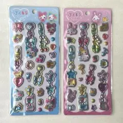 【匿名配送】ぷくキラステッカー フワフワらびちゃん まじかるみゅーちゃん