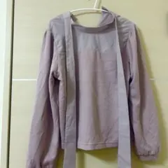 COLZA honeys レディース ボウタイリボン付き スモーキーピンク 紫のサムネイル