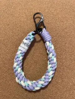 新品⭐︎未使用【ハンドメイド】 パラコード 携帯ハンドストラップ（ピンク×ミント）