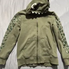 H&M 恐竜フード付きパーカー 122/128