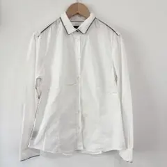 PaulSmith BLACK 長袖シャツ　パイピング　Lサイズ　日本製のサムネイル