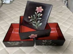 ☆昭和レトロ☆花柄重箱