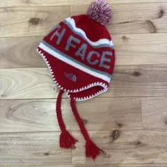 THE NORTH FACE ニット帽 レッド FREE