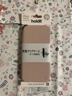 holdit iPhone 14/13用クリアケース　ブラッシュピンク
